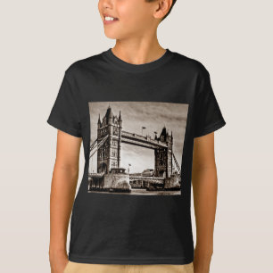 Vintage Sepia London Tower Bridge T-Shirt