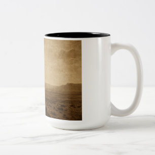 Vintage Sepia Rider Mug - Old West Cowboy Coffee