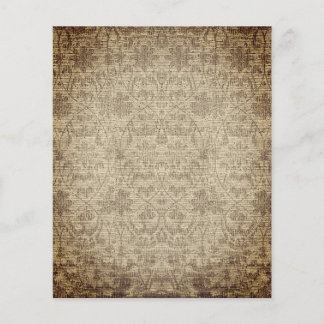 Vintage Sepia Scrapbook Paper Sheet