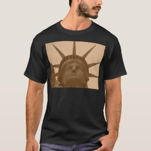 Vintage Sepia Tone Statue of Liberty T-Shirt