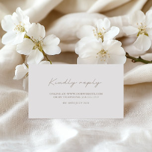 Vintage Sepia Wedding RSVP Cards