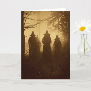 Vintage Sepia Witches all occasions Card
