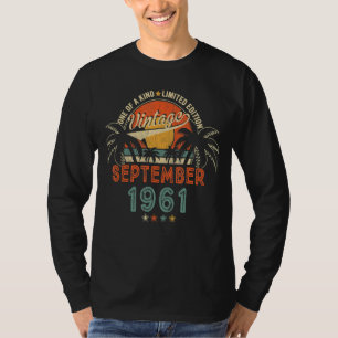 Vintage September 1961 61 Years Old 61st Birthday T-Shirt