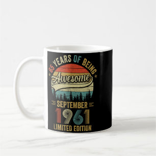 Vintage September 1961 65 Years Old 65th Birthday Coffee Mug