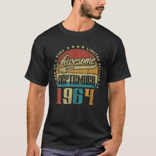 Vintage September 1964 One Of A Kind Awesome Since T-Shirt