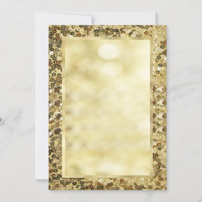 Vintage Sequin Gold Bokeh Template (Front)