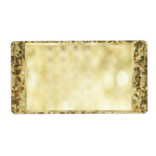 Vintage Sequin Gold Bokeh Template