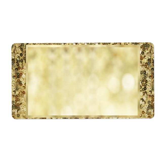 Vintage Sequin Gold Bokeh Template (Front)