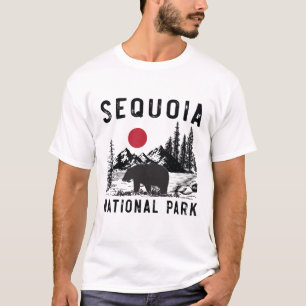 Vintage Sequoia National Park California Bear T-Shirt
