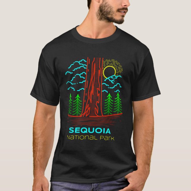 Vintage Sequoia National Park Hike T-Shirt (Front)
