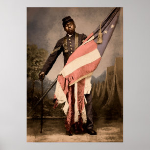 Vintage Sergeant William Carney 1864 Poster