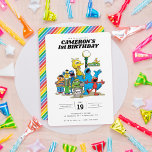 Vintage Sesame Street Characters 1st Birthday Invitation<br><div class="desc">Invite all your family and friends to your child's birthday with these vintage birthday invitations featuring all your favourite Sesame Street characters. Personalise by adding all your party details!</div>