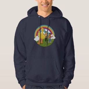 Vintage Sesame Street Friends Rainbow Hoodie