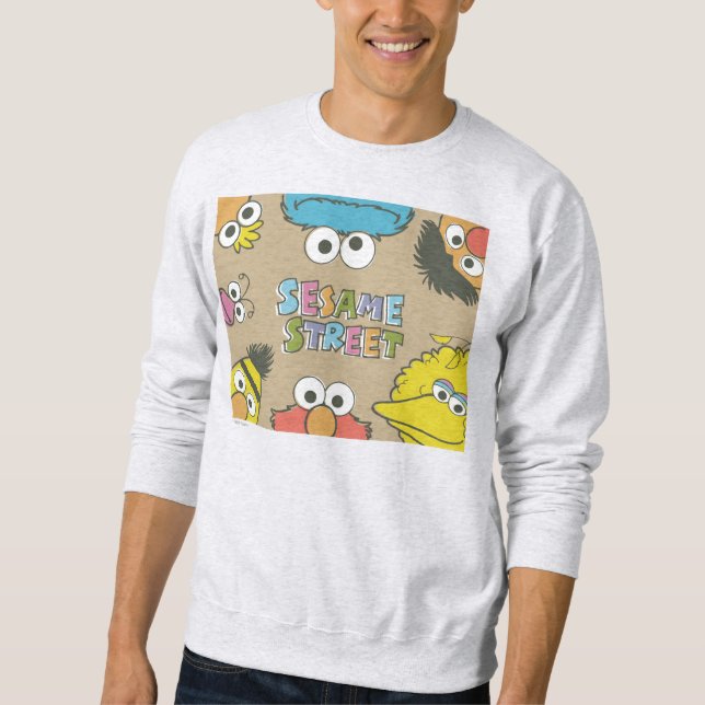 Vintage Sesame Street Pals Sweatshirt (Front)