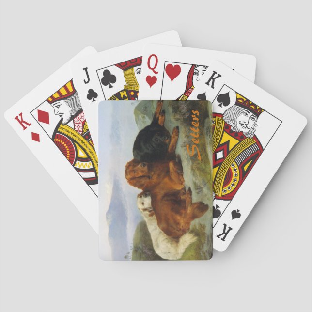 Vintage Setters Playing Cards (Back)