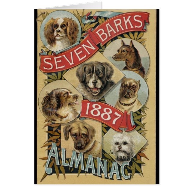 Vintage - Seven Barks Almanac 1887, (Front)