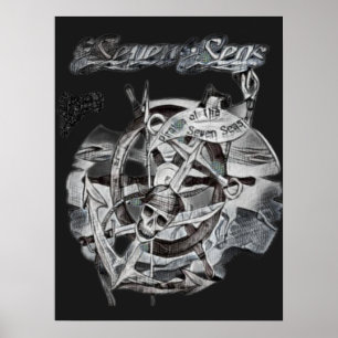 Vintage Seven Seas Caribbean Vacation Poster