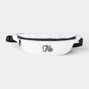 Vintage Seventeen 76 Patriotic Vector Shirt Design Bum Bags
