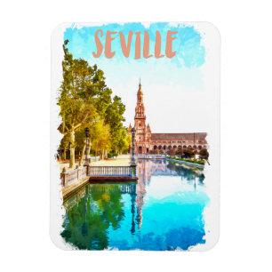 Vintage Sevilla Spain Andalucia  Magnet