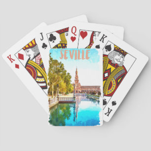 Vintage Sevilla Spain Andalucia Playing Cards