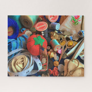 Vintage Sewing Bits & Bobs Jigsaw Puzzle