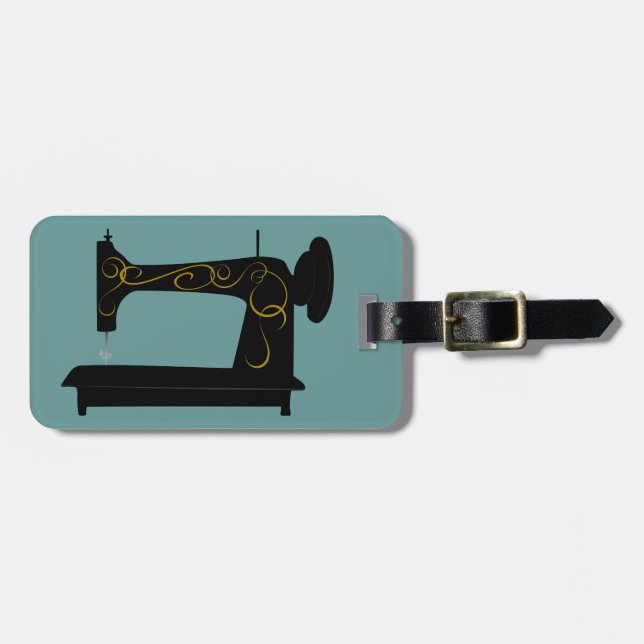 Vintage Sewing Machine ID tag (Front Horizontal)