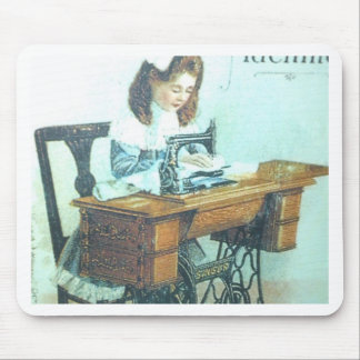 Vintage Sewing Machine Mouse Mat