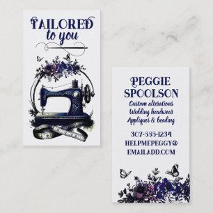 Vintage sewing machine seamstress quilter card