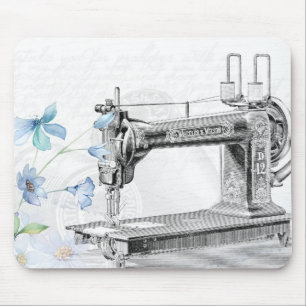 vintage-sewing-machine-sew-needle mouse mat