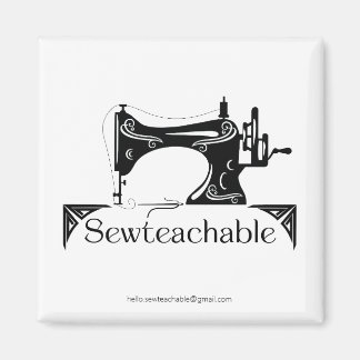 Vintage Sewing Machine, Sewteachable  Magnet