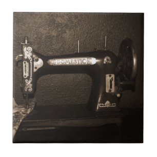 Vintage Sewing Machine Tile