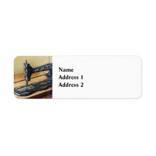 Vintage Sewing Machine With Floral Motif
