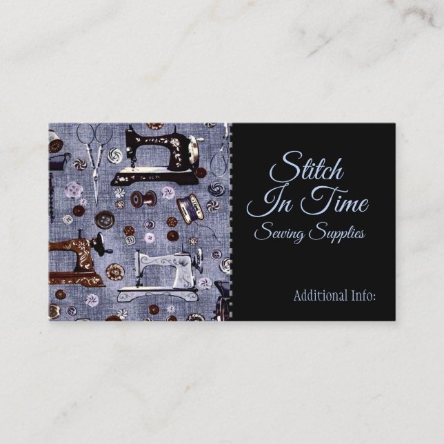 Vintage Sewing Machines Business Card (Front)