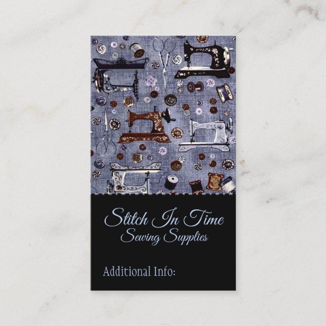 Vintage Sewing Machines Business Card (Front)