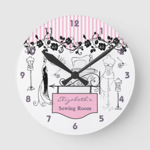 Vintage Sewing Room Clock