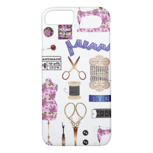 Vintage Sewing & Seamstress Decor iPhone 8/7 Case