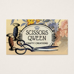 vintage sewing seamstress scissors thread spools
