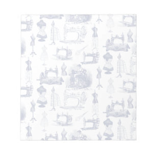 Vintage Sewing Toile Notepad