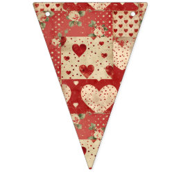 Vintage shabby chic bunting