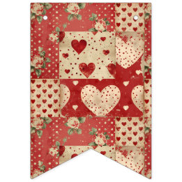 Vintage shabby chic bunting