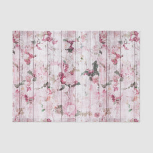 Vintage Shabby Chic Floral Tissue Paper