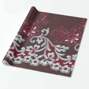 Vintage Shabby-Chic Lace Wrapping Paper