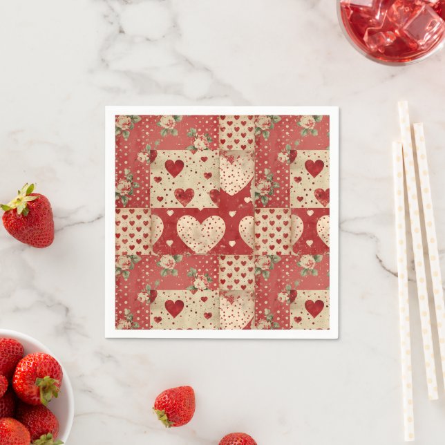 Vintage shabby chic  napkin (Insitu)