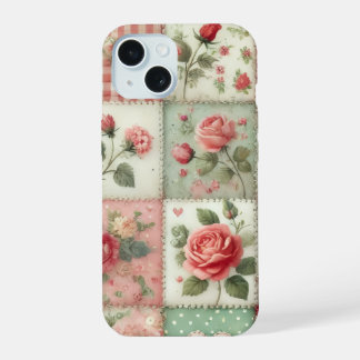 Vintage Shabby Chic Patchwork Floral iPhone Case 