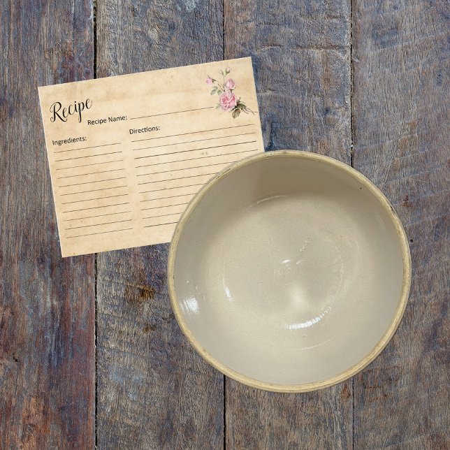 Vintage Shabby Chic Recipe Card (Creator Uploaded)