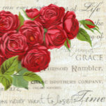 Vintage Shabby Chic Red Roses Antique Script     Capri Leggings<br><div class="desc">Add a touch of class to your personal style with this gorgeous Shabby Chic red roses on antique script design,  for the true vintage art and design lover.</div>