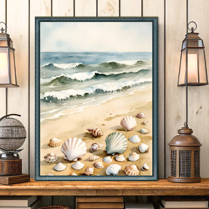 Vintage Shabby Chic Seaside Coastal Wall Art