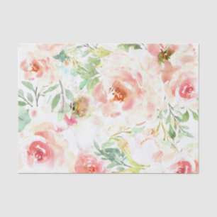 Vintage Shabby Chic Tissue Paper - Elegant Floral