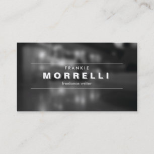 VINTAGE SHADOW TYPE on Moody Photo Business Card