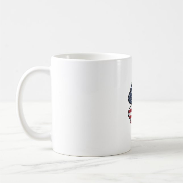 Vintage Shamrock Flag St. Patricks Day Coffee Mug (Left)
